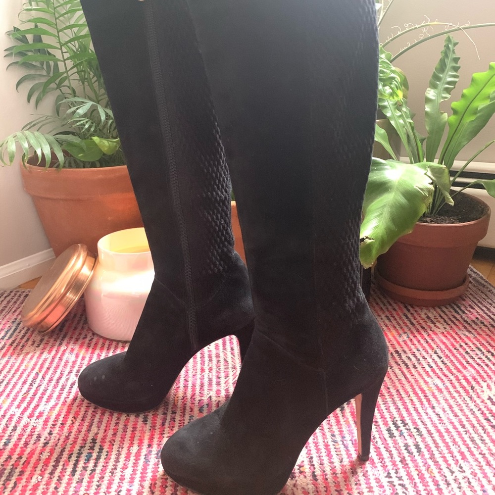 Vince Camuto Signature platform knee high boots